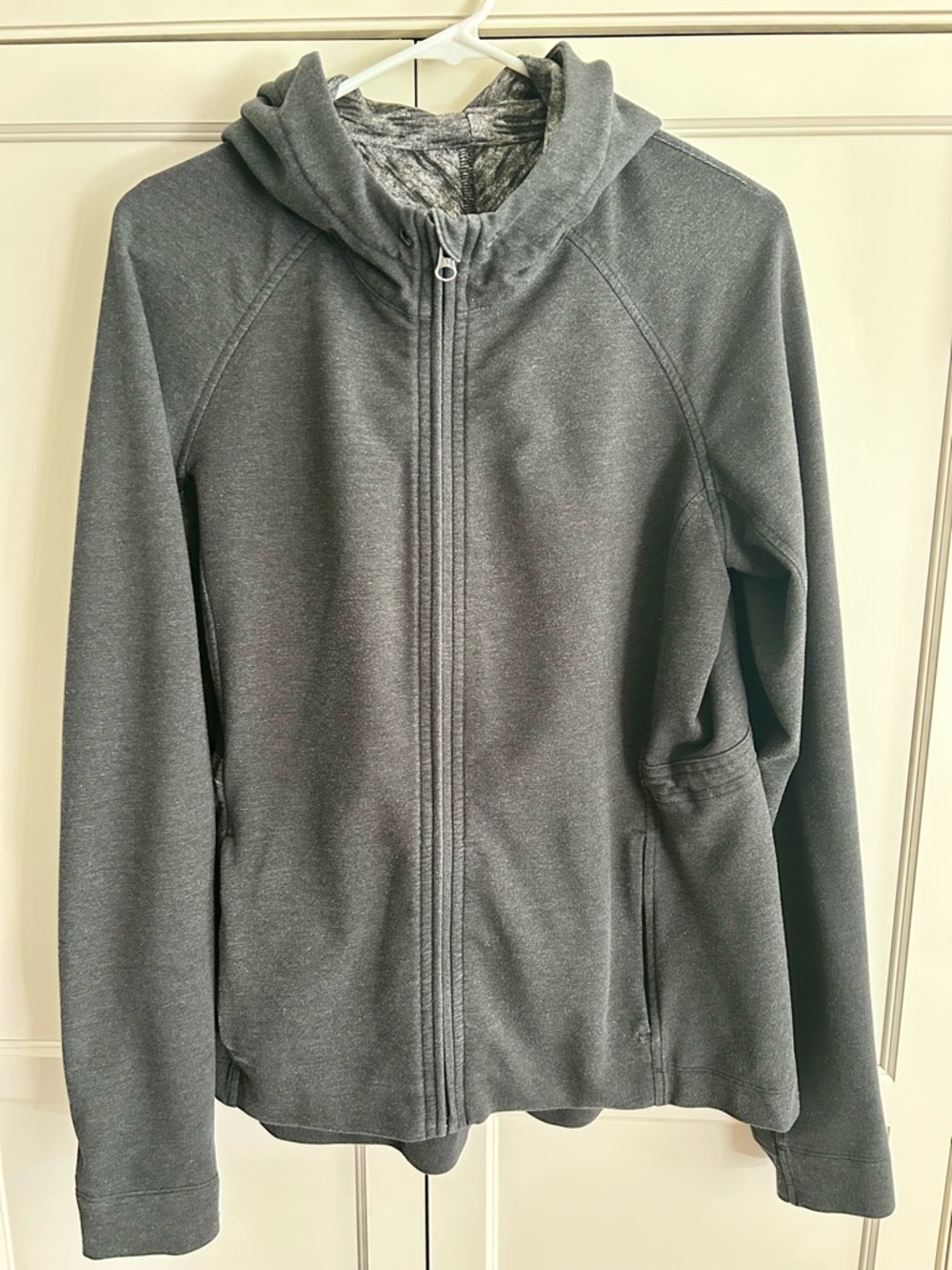 Lululemon Charcoal Gray Full-Zip Hoodie, 12